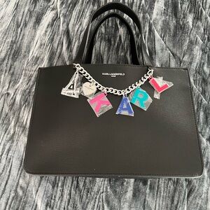 Karl Lagerfeld Black Tote Bag